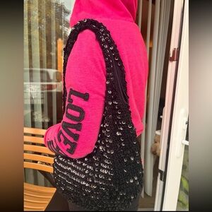 Y2K Vintage Black Sequin Bag